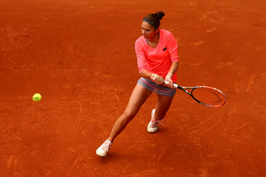 La romena Andreea Mitu passa il turno contro Karolina Pliskova con il punteggio di 2-6 7-6 6-4 (Getty Images)